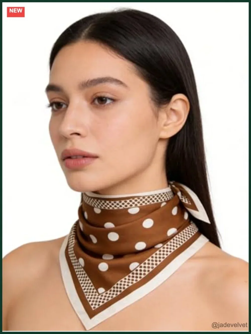 Lightweight Silk-Feel Triangle Scarf – Head Neck Hair Bandana, Evening Gift Wrap